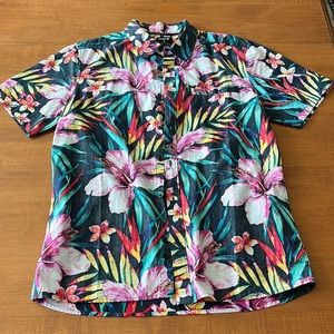 Hurley weathered Hawaiian shirt men’s medium